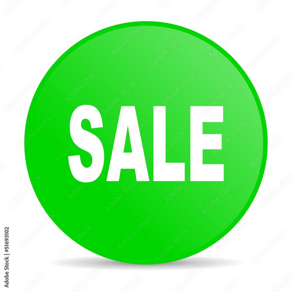 sale green circle web glossy icon sale green circle web glossy icon
