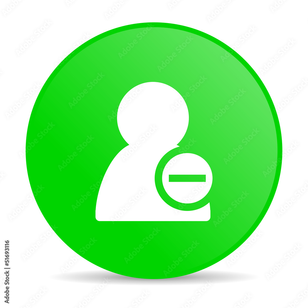 remove contact green circle web glossy icon remove contact green circle web glossy icon