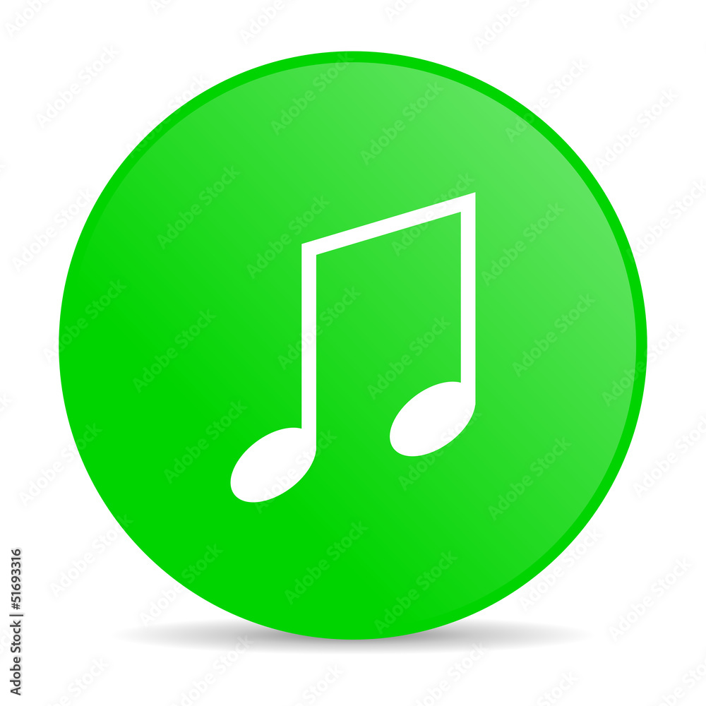 music green circle web glossy icon music green circle web glossy icon