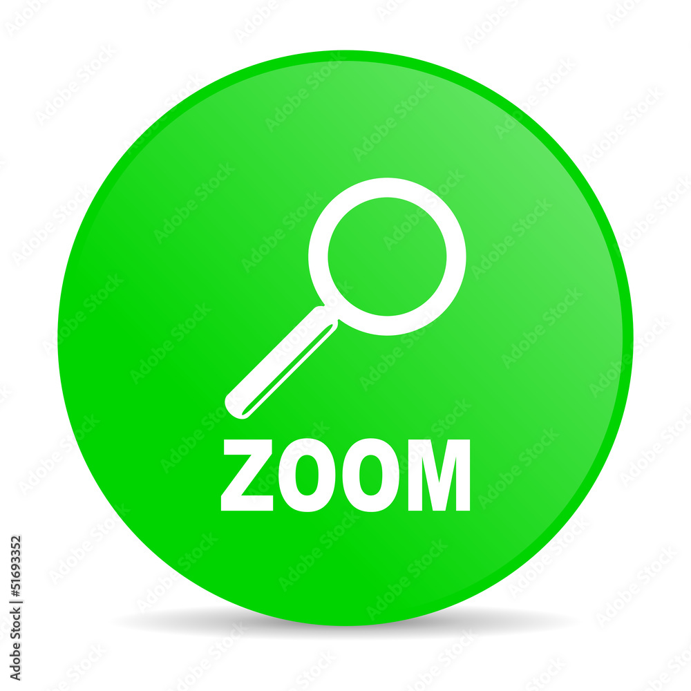 zoom green circle web glossy icon zoom green circle web glossy icon