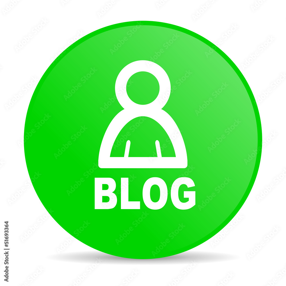 blog green circle web glossy icon blog green circle web glossy icon