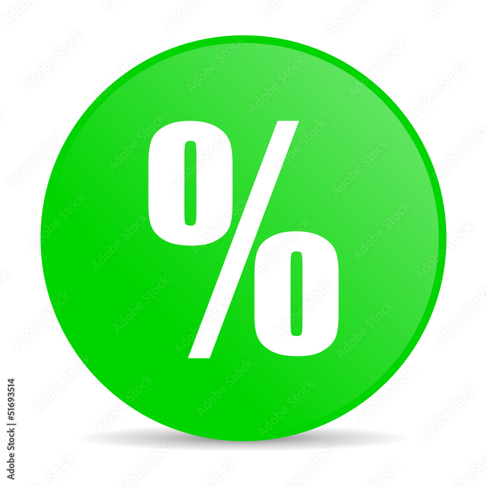 percent green circle web glossy icon percent green circle web glossy icon