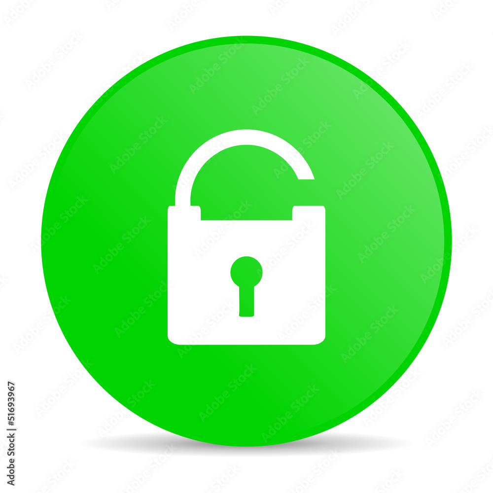 padlock green circle web glossy icon padlock green circle web glossy icon