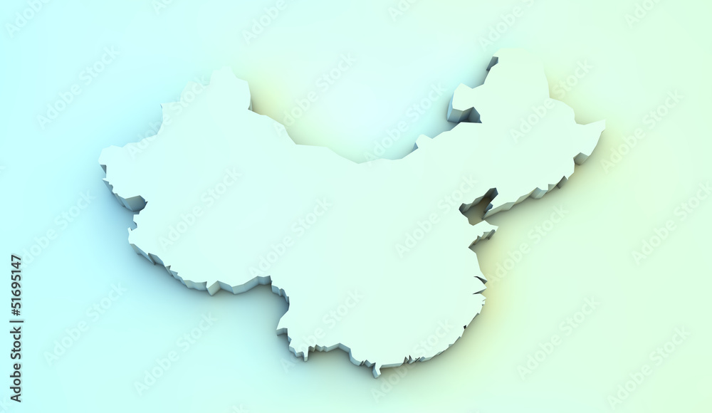 china 3d map