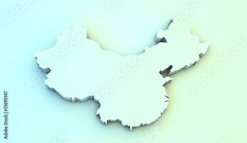 china 3d map