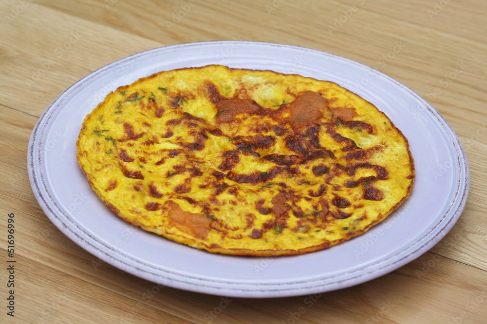 frittata su piatto frittata su piatto