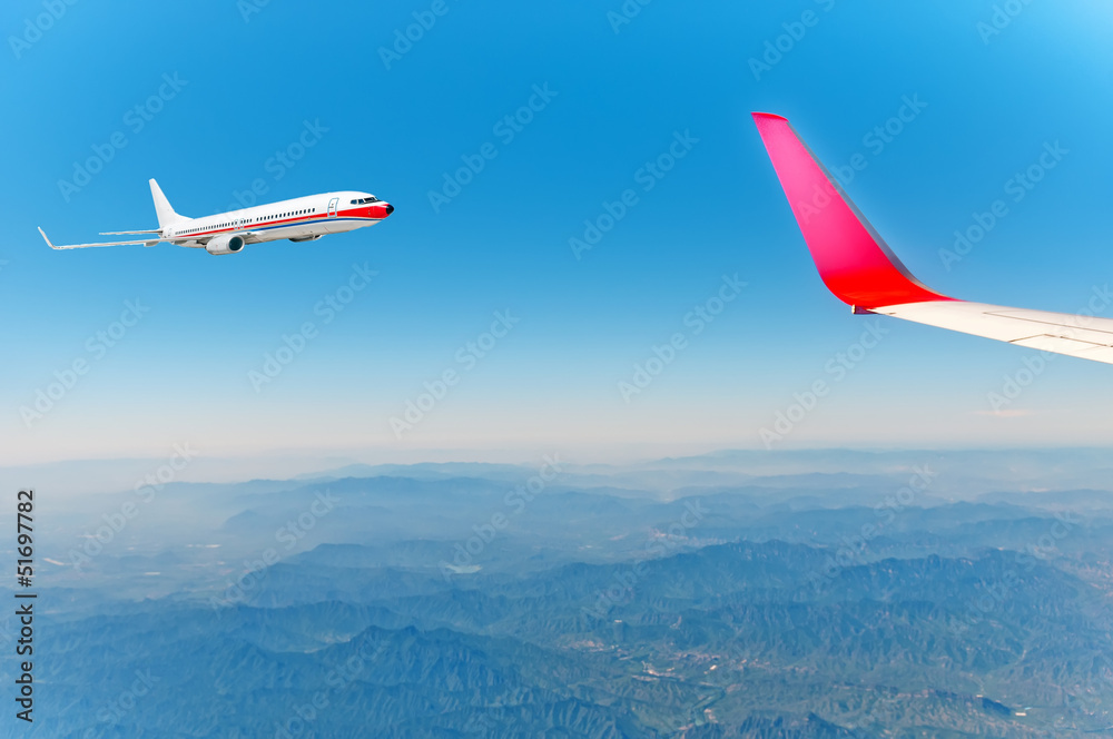 Fototapeta premium Aerial sky and clouds background