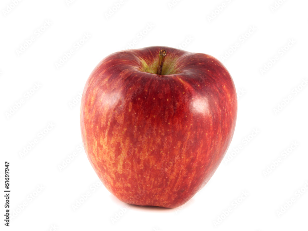 Isolated big red apple on a white background. Isolated big red apple on a white background.