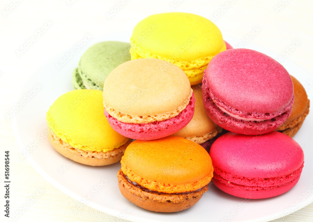 Colorful macaroons