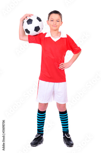 boy playing football © georgerudy