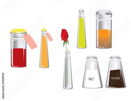 Various types of bottle