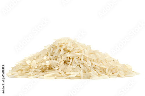 Obraz na plátně pile of basmati rice