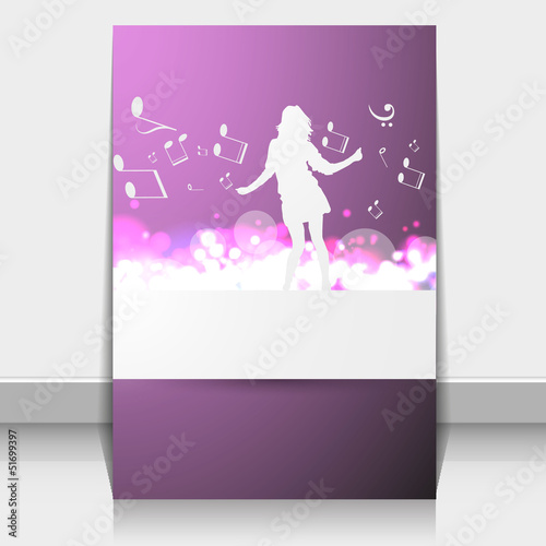 Party Brochure Flyer Vector Template