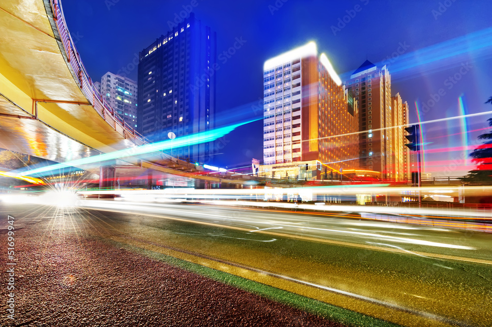 the light trails in shanghai china the light trails in shanghai china