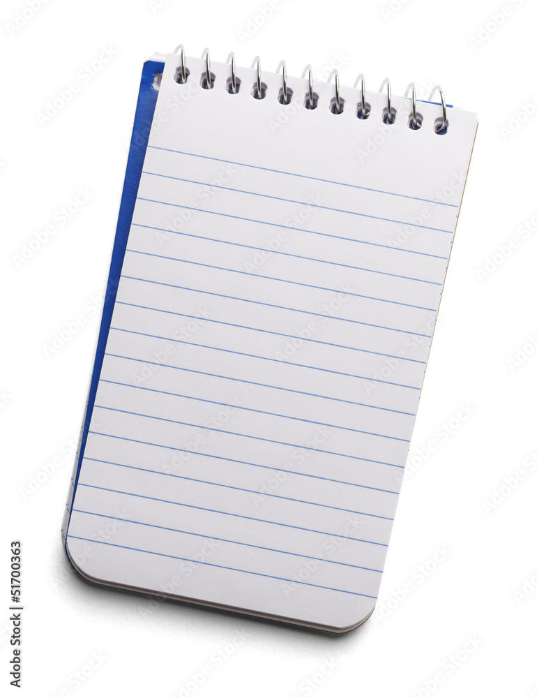 Blue Spiral Notepad Blue Spiral Notepad