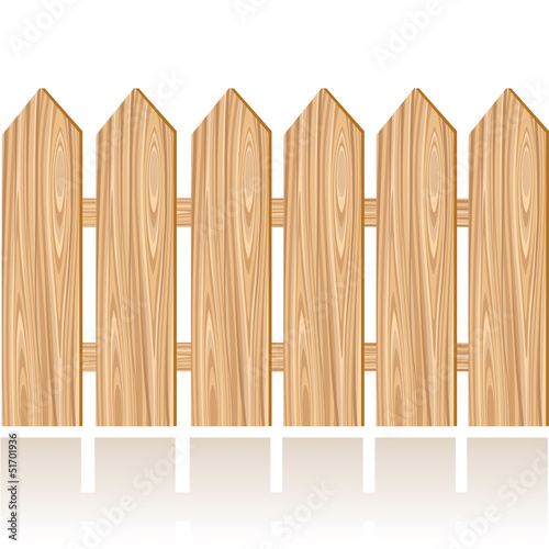 Wooden fence