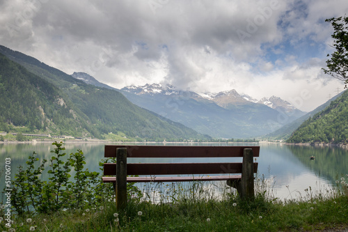 bench in Alps