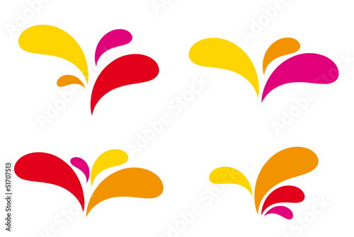 explosiones colores calientes