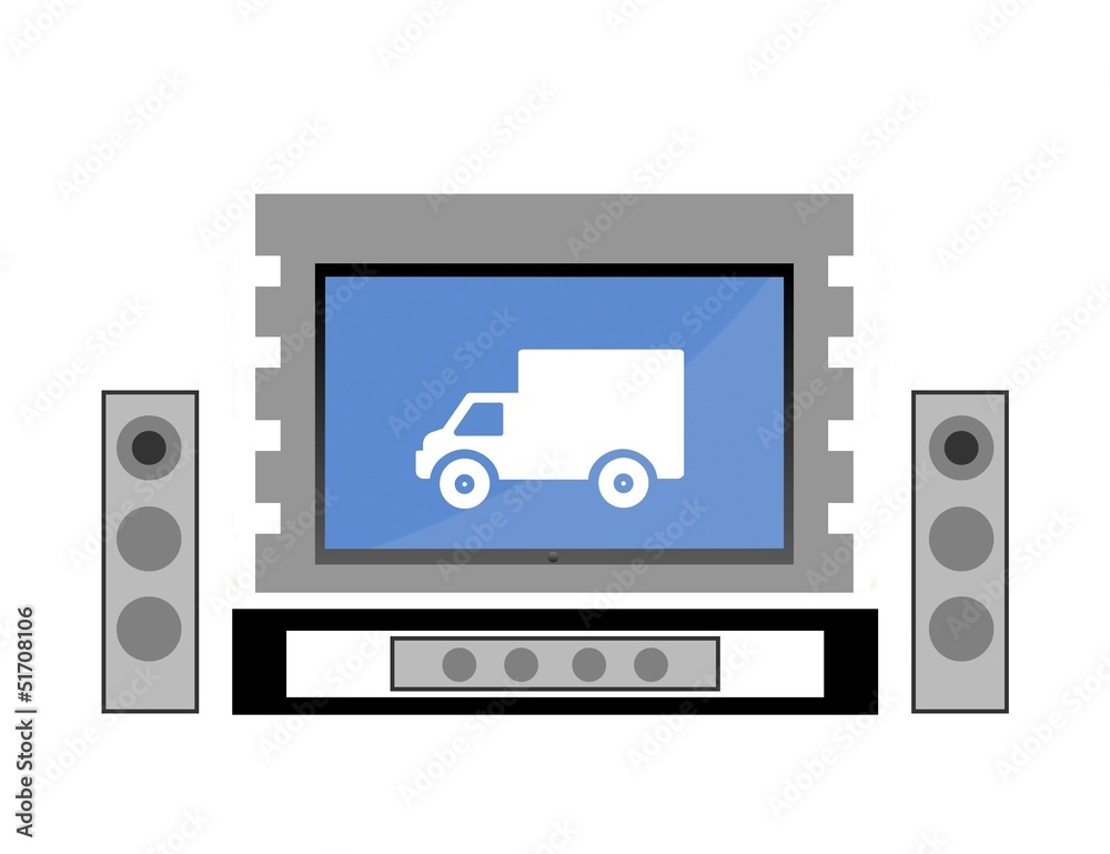 Obraz premium Camion dans un home cinéma