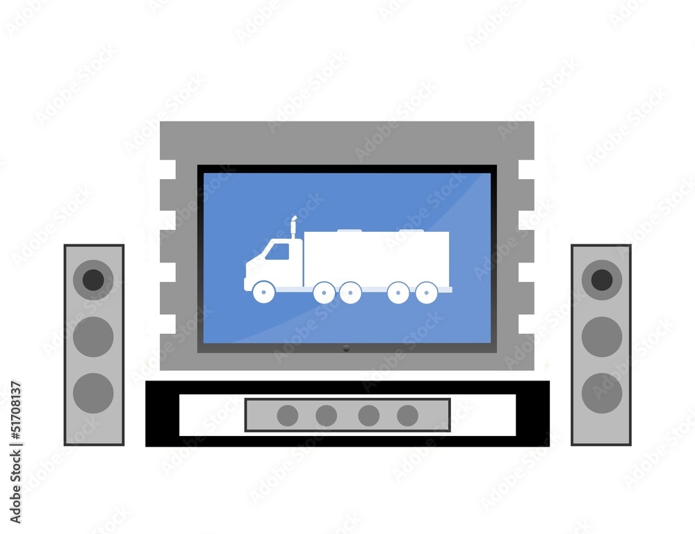 Camion dans un home cinéma Camion dans un home cinéma