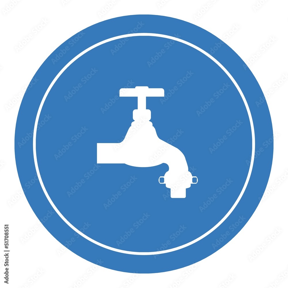 Robinet d'eau dans un panneau Robinet d'eau dans un panneau