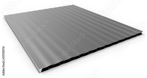 Metal corrugated sandwich panel photo