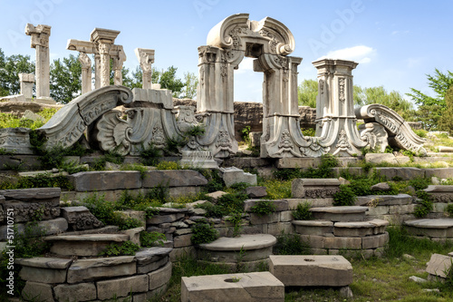 Ruins of the European-style garden in Yuanmingyuan park © axz65