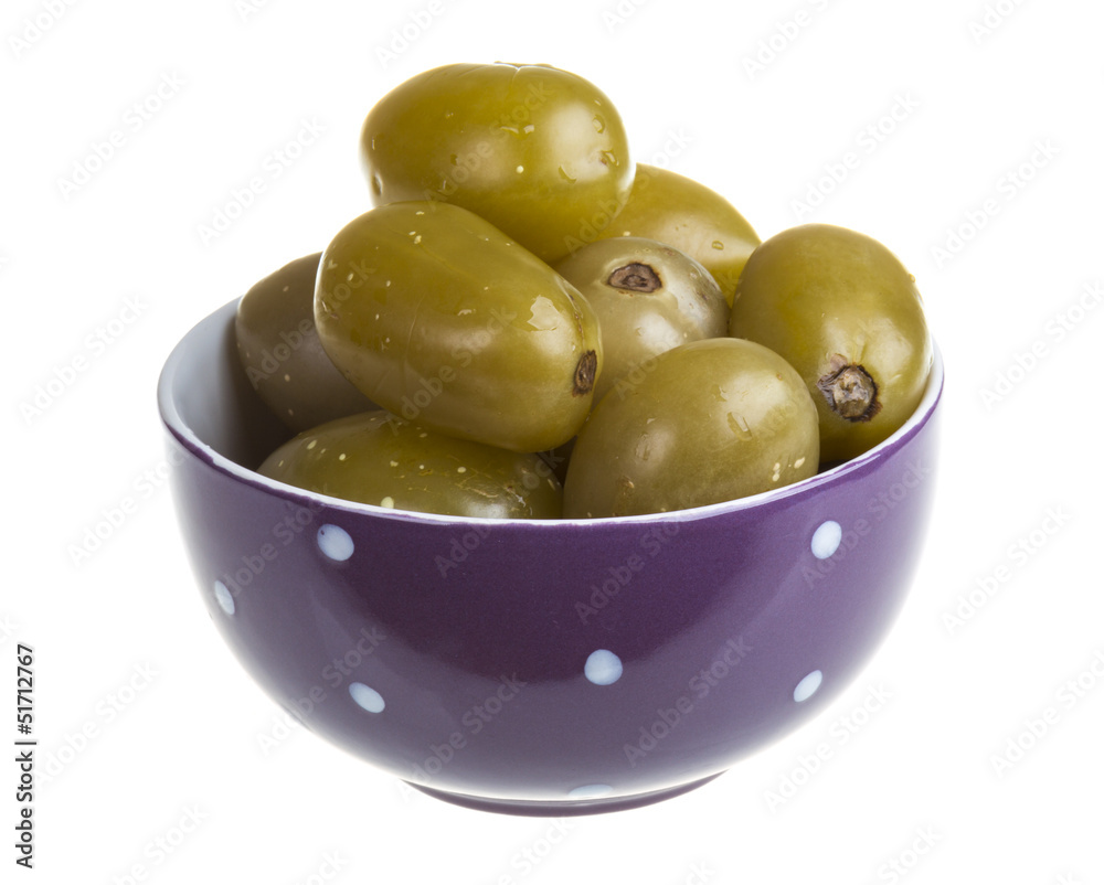 Pickled tomatoes isolated on the white background Pickled tomatoes isolated on the white background