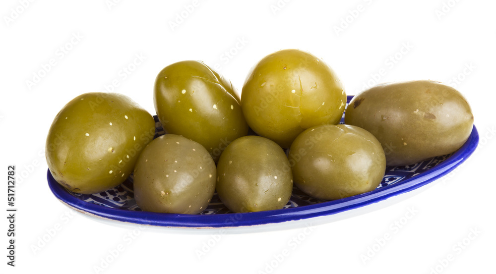 Pickled tomatoes isolated on the white background Pickled tomatoes isolated on the white background
