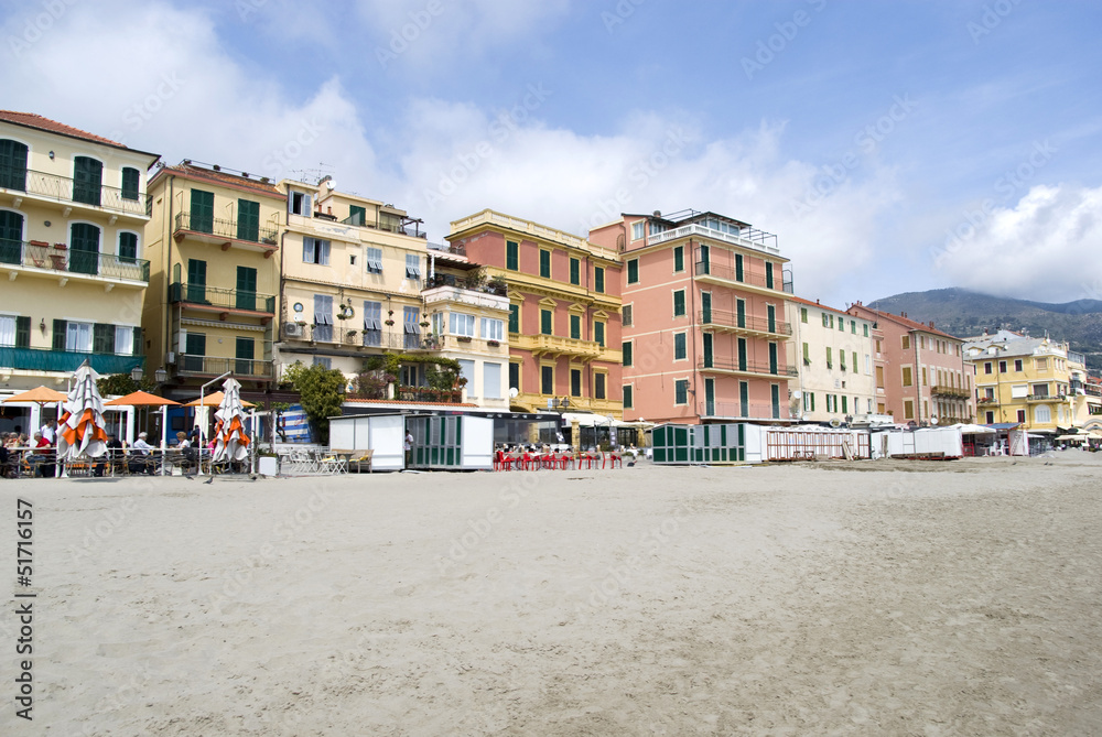 Alassio. Famous tourist destination in Liguria region of Italy