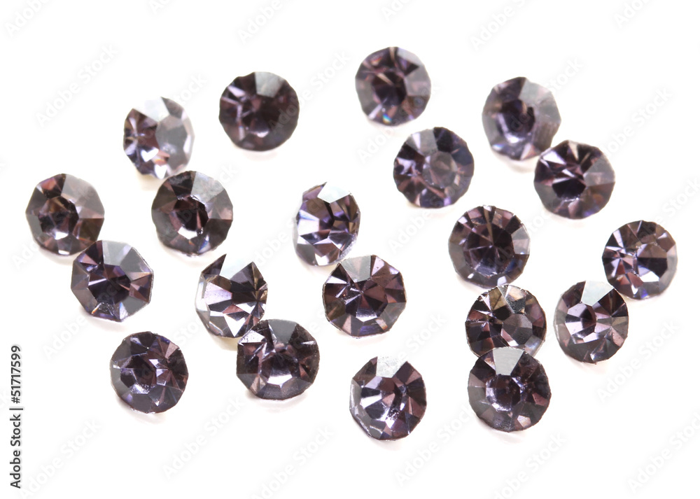 Beautiful gem stones, isolated on white Beautiful gem stones, isolated on white