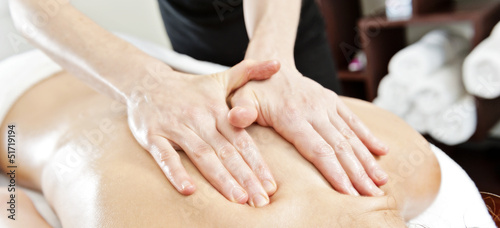 Photography massage with oil