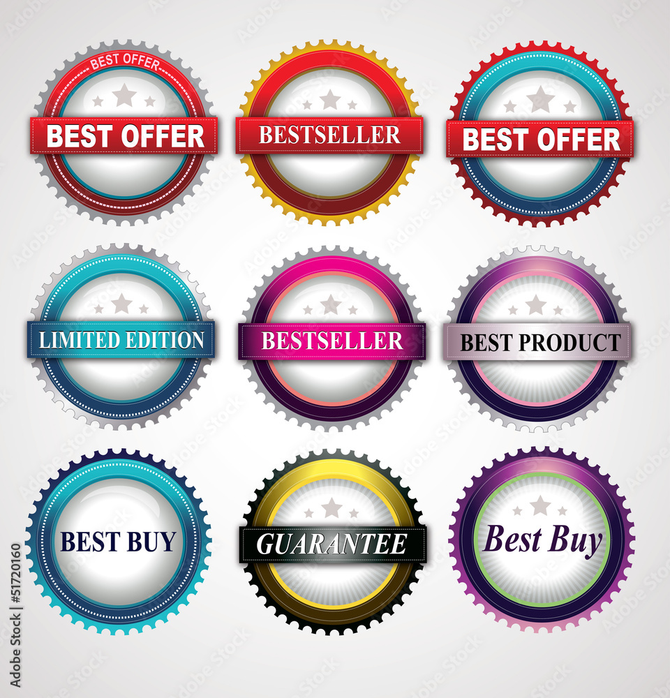 Obraz premium Vector Labels