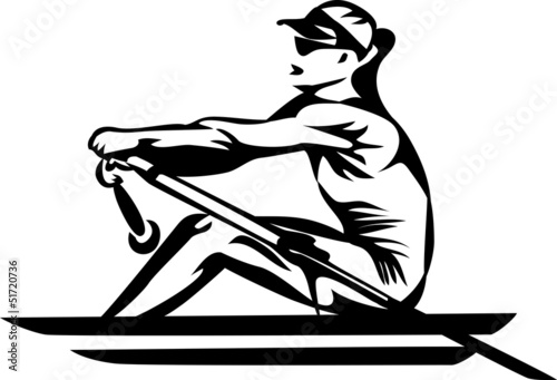 rowing woman