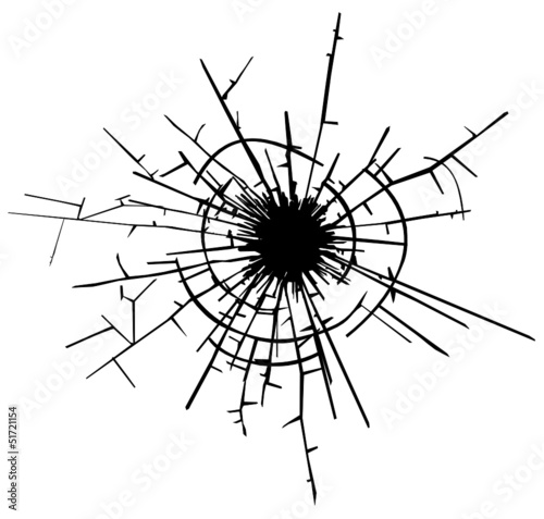 Glas Risse