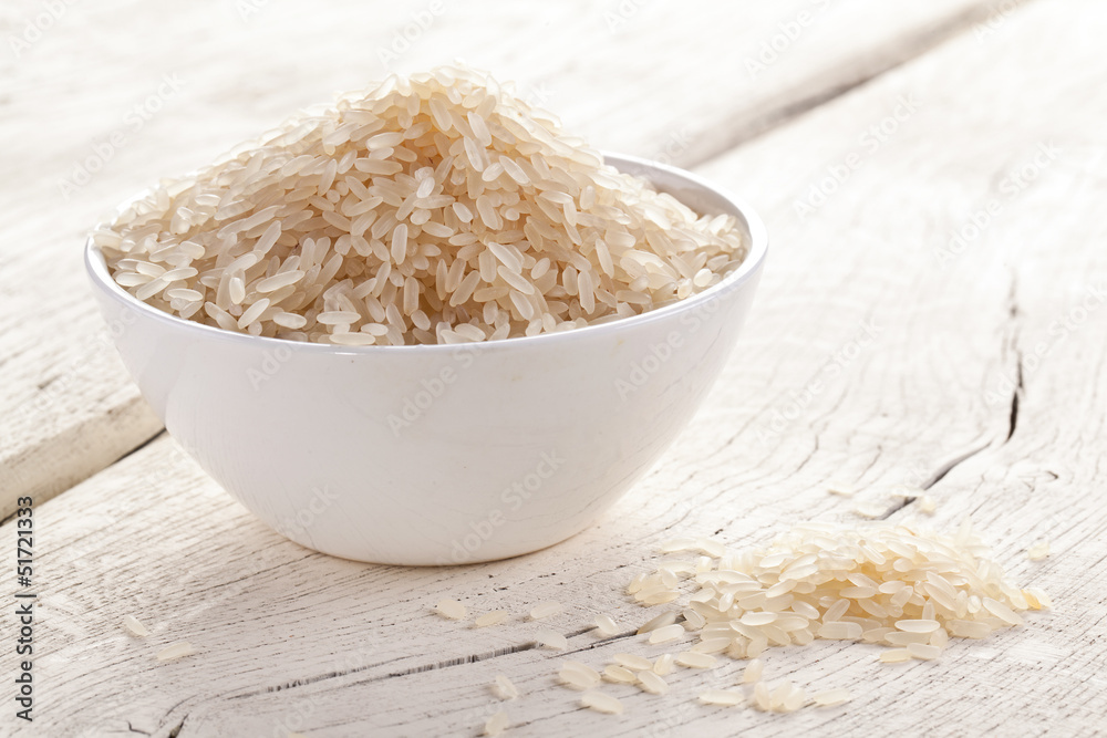 Rice in a bowl. Rice in a bowl.