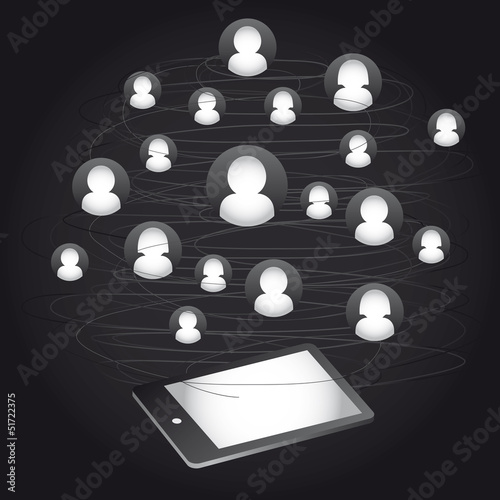 Abstract scheme of social network