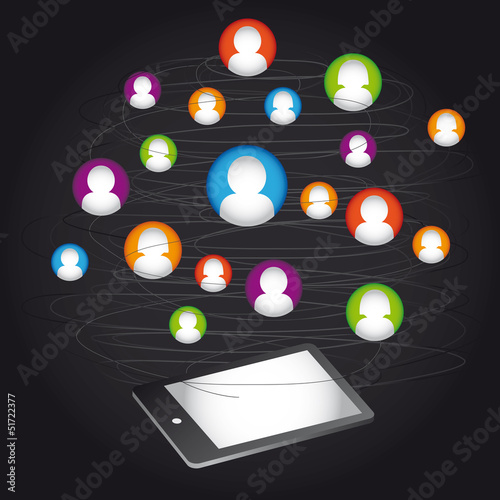 Abstract scheme of social network