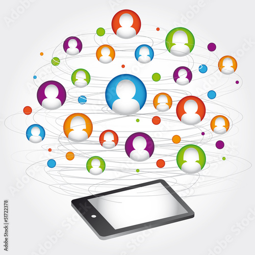 Abstract scheme of social network