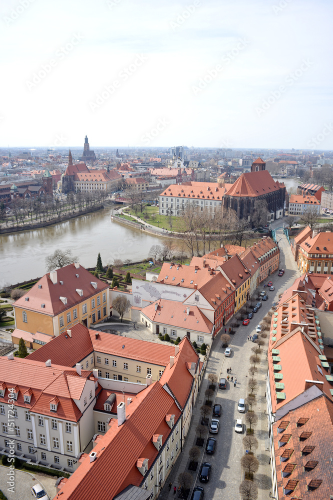 Obraz premium Wroclaw Breslau Isle of Sand