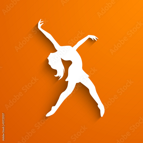 Musical dance party background. flyer or banner with paper cut o