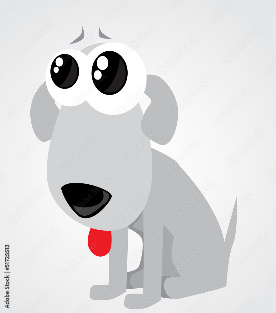 Fototapeta premium funny cartoon dog