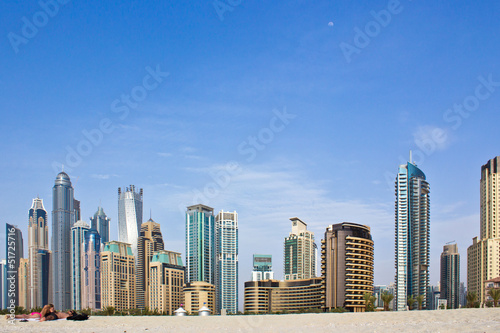 Dubai Marina from Marina Beach