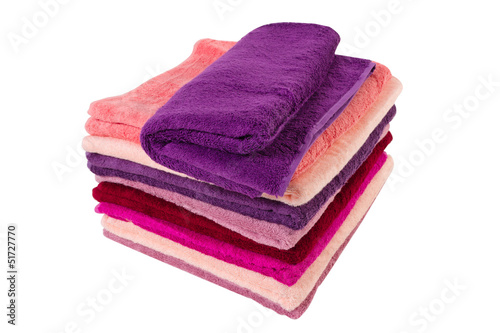 towels, isolated on a white