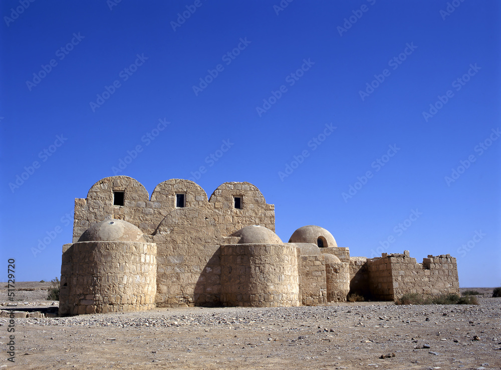 Qasr Amra desert castle. Jordan