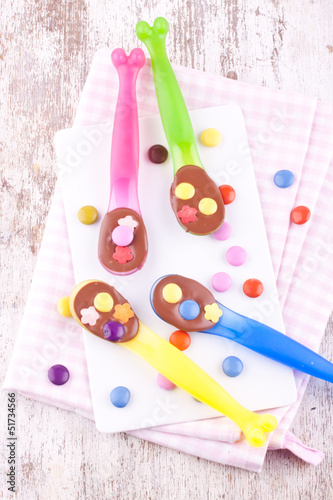 spoons of chocolate for kids
