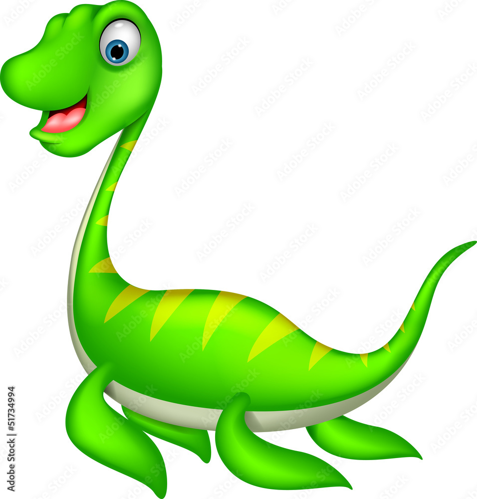 Naklejka premium Cartoon dinosaur vector