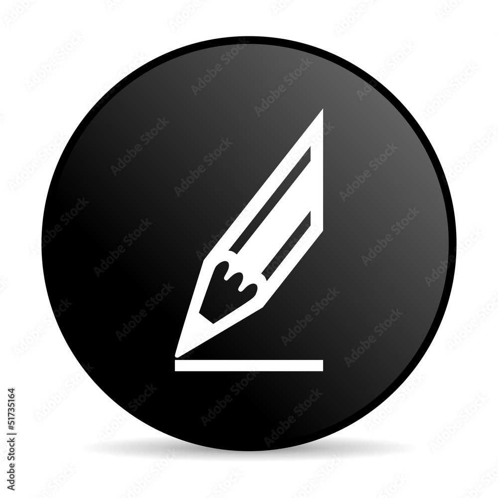 draw black circle web glossy icon draw black circle web glossy icon
