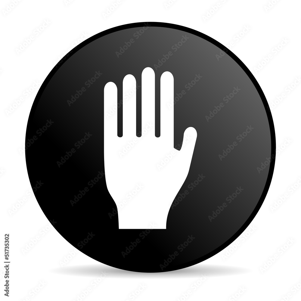 stop black circle web glossy icon stop black circle web glossy icon