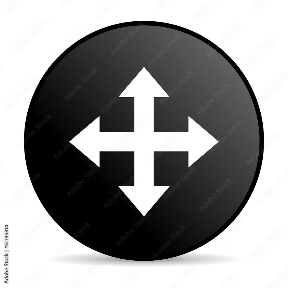 arrows black circle web glossy icon arrows black circle web glossy icon